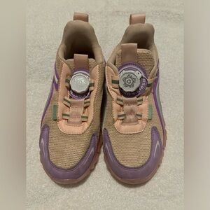 Fashion Kids Girls Lightweight Sneaker Shoes Size 3 Pink with Purple